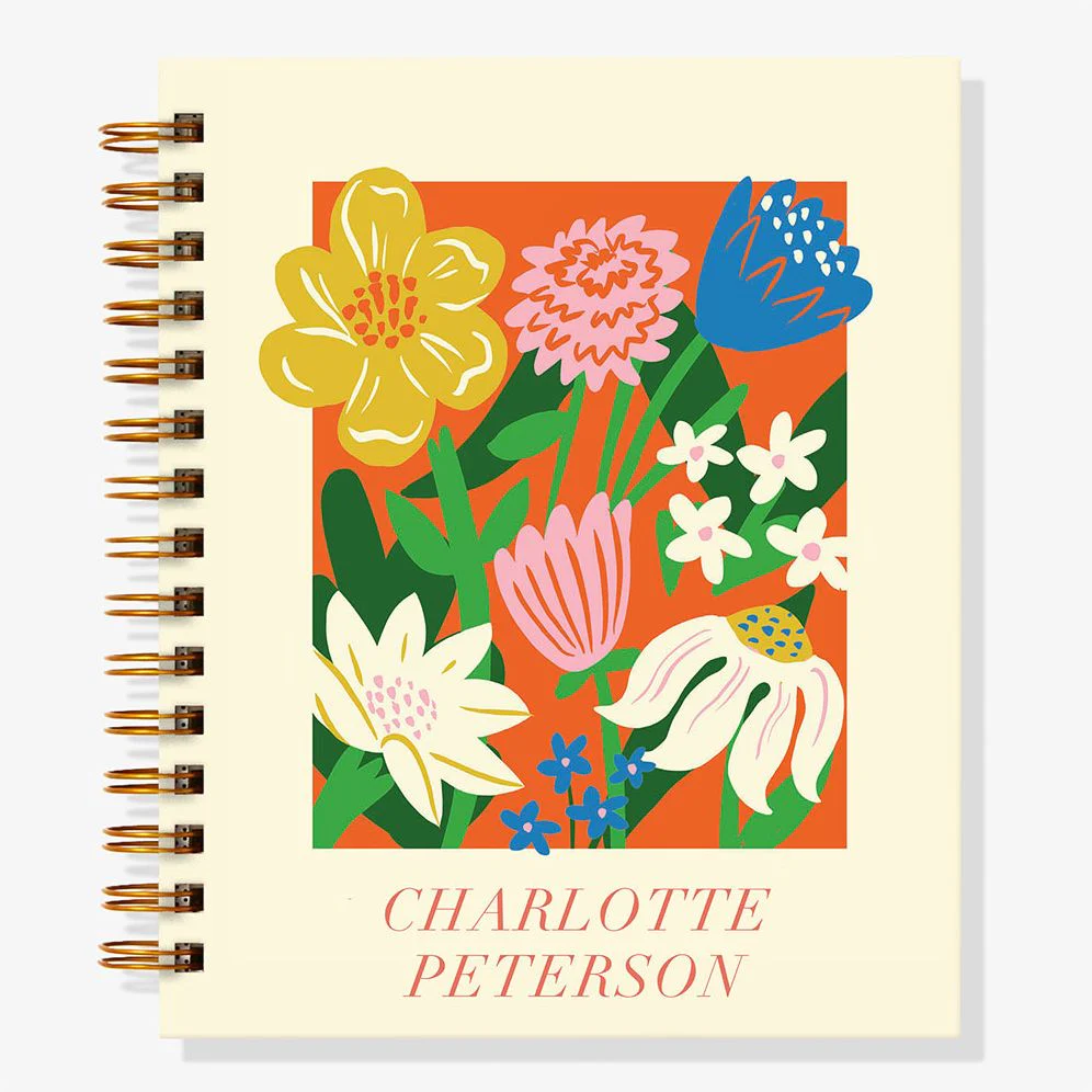 12-Month Flower Market Custom Planner