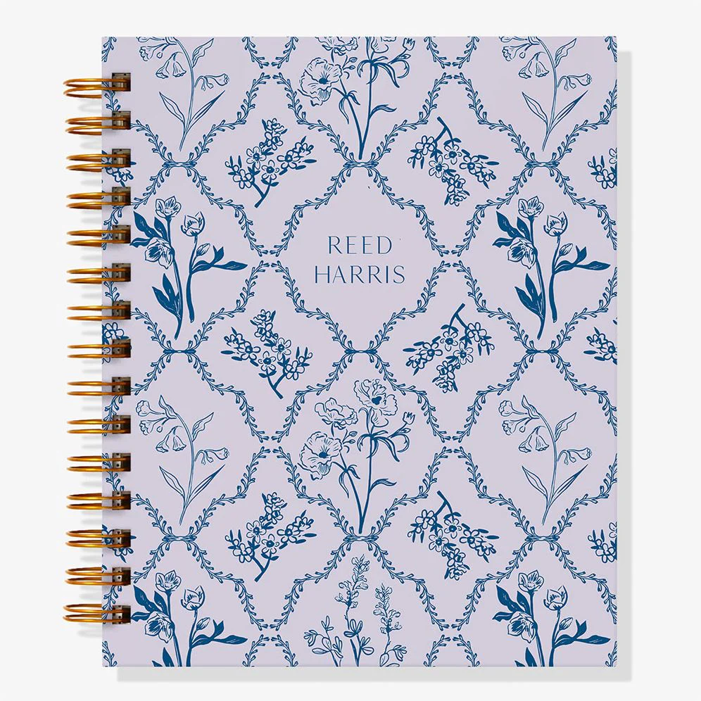 12-Month Woodland Toile Custom Planner - Image 3