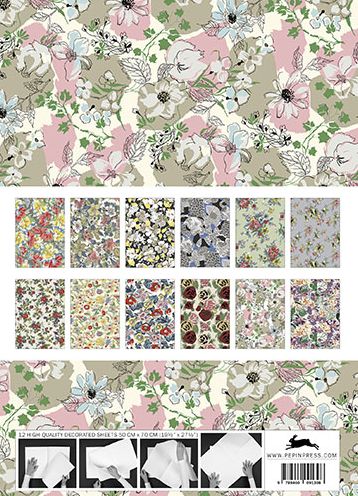1950s Flowers - Gift & Creative Paper Book - Image 7