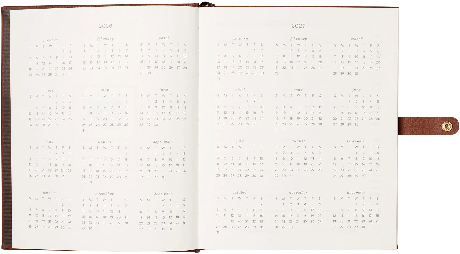 2026-2027 Antique Frame Weekly Desk Planner - Image 4
