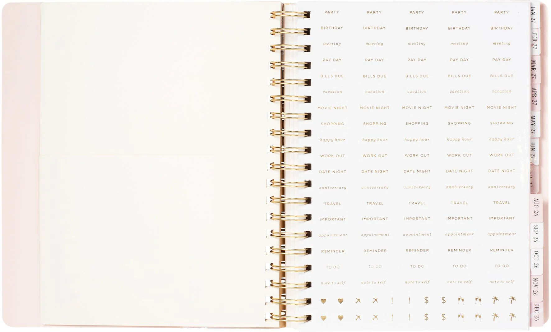 2026-2027 Ballet Bow Weekly Desk Planner - Image 3