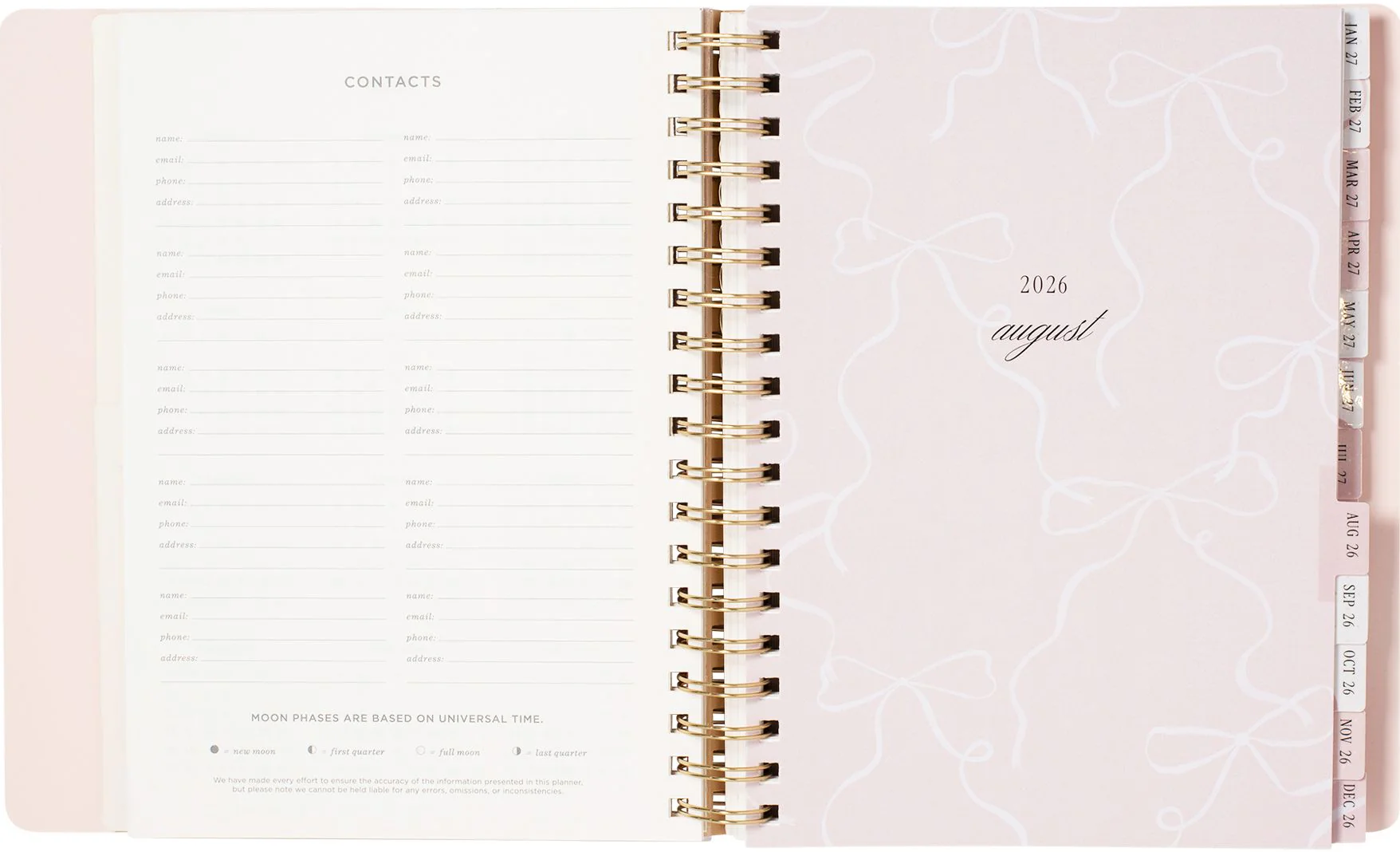 2026-2027 Ballet Bow Weekly Desk Planner - Image 5