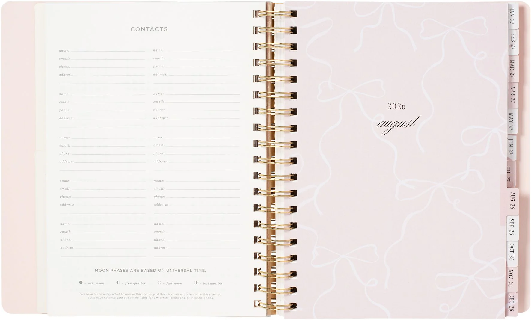 2026-2027 Ballet Bow Weekly Desk Planner - Image 7