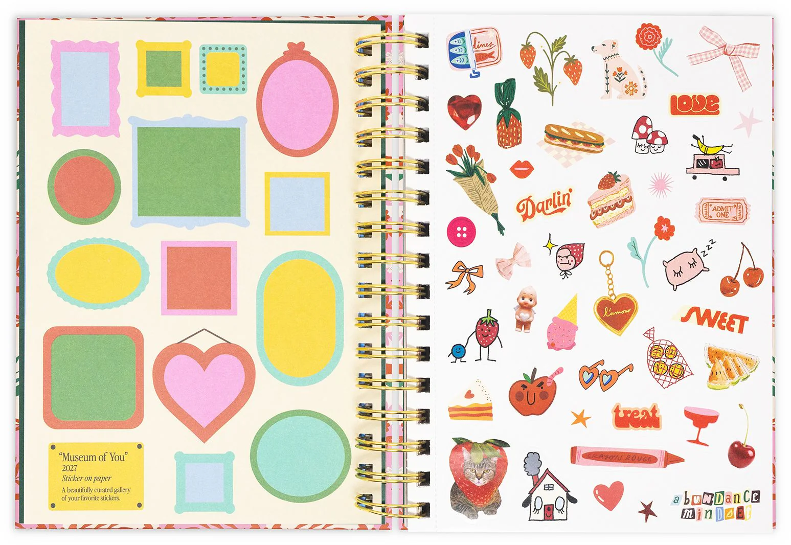 2026-2027 Bando 17 Month Medium Planner, Pink Tile Floral - Image 3