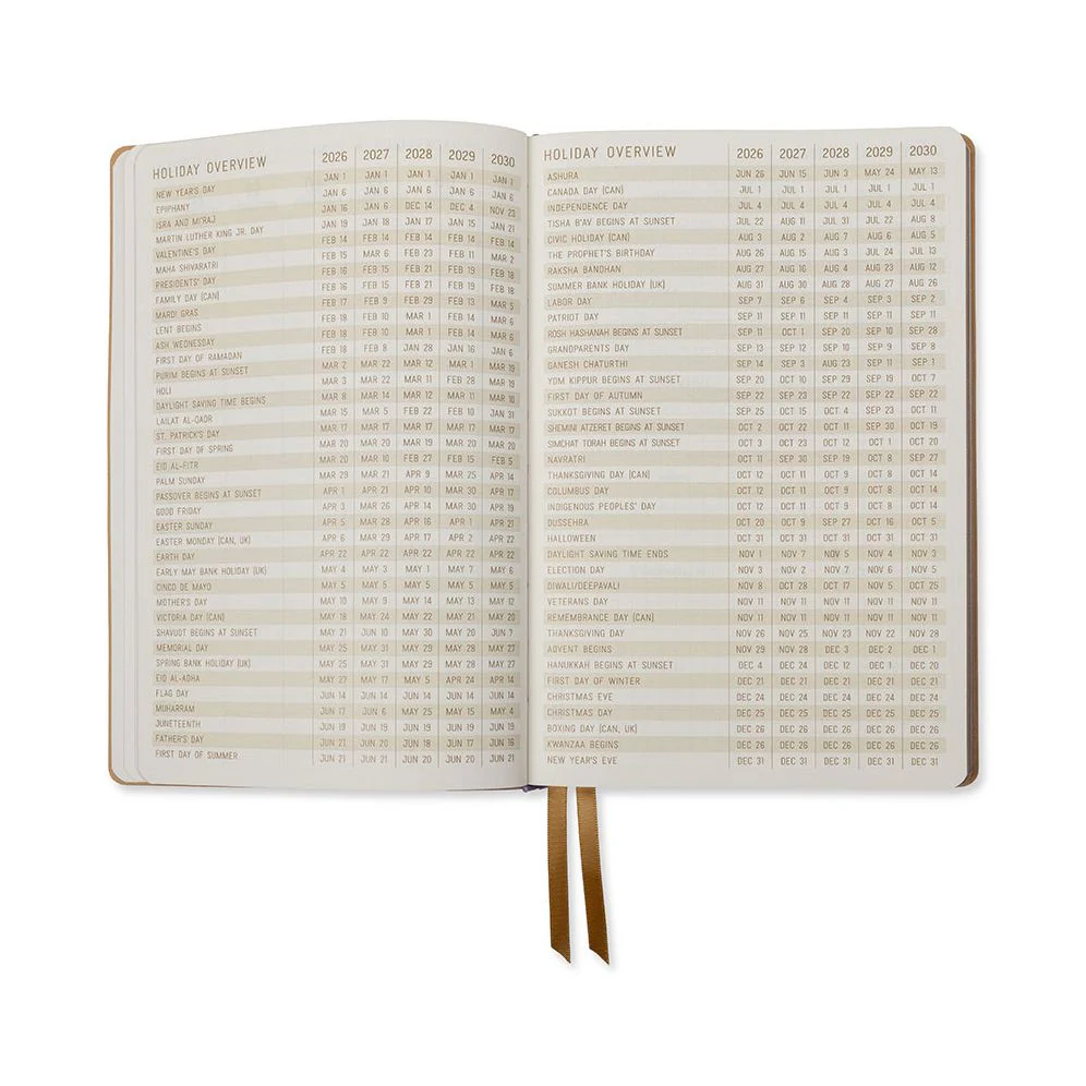 2026-2027 Celestial Birds Leatherette Weekly Desk Planner - Image 5