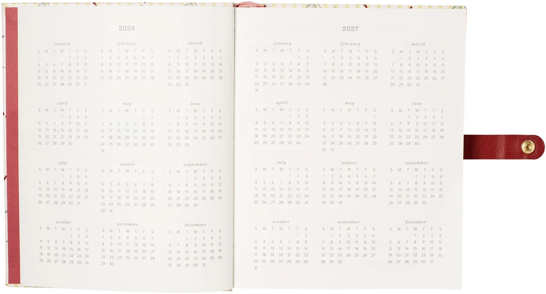 2026-2027 Cottage Bouquet Weekly Desk Planner - Image 4