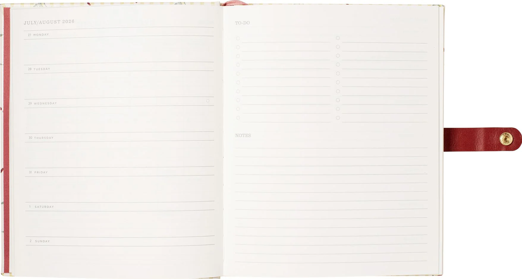 2026-2027 Cottage Bouquet Weekly Desk Planner - Image 7