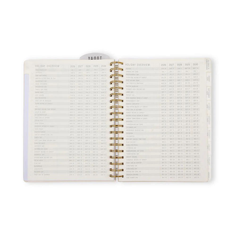 2026-2027 Cream Standard Issue Weekly Desk Planner - Image 7