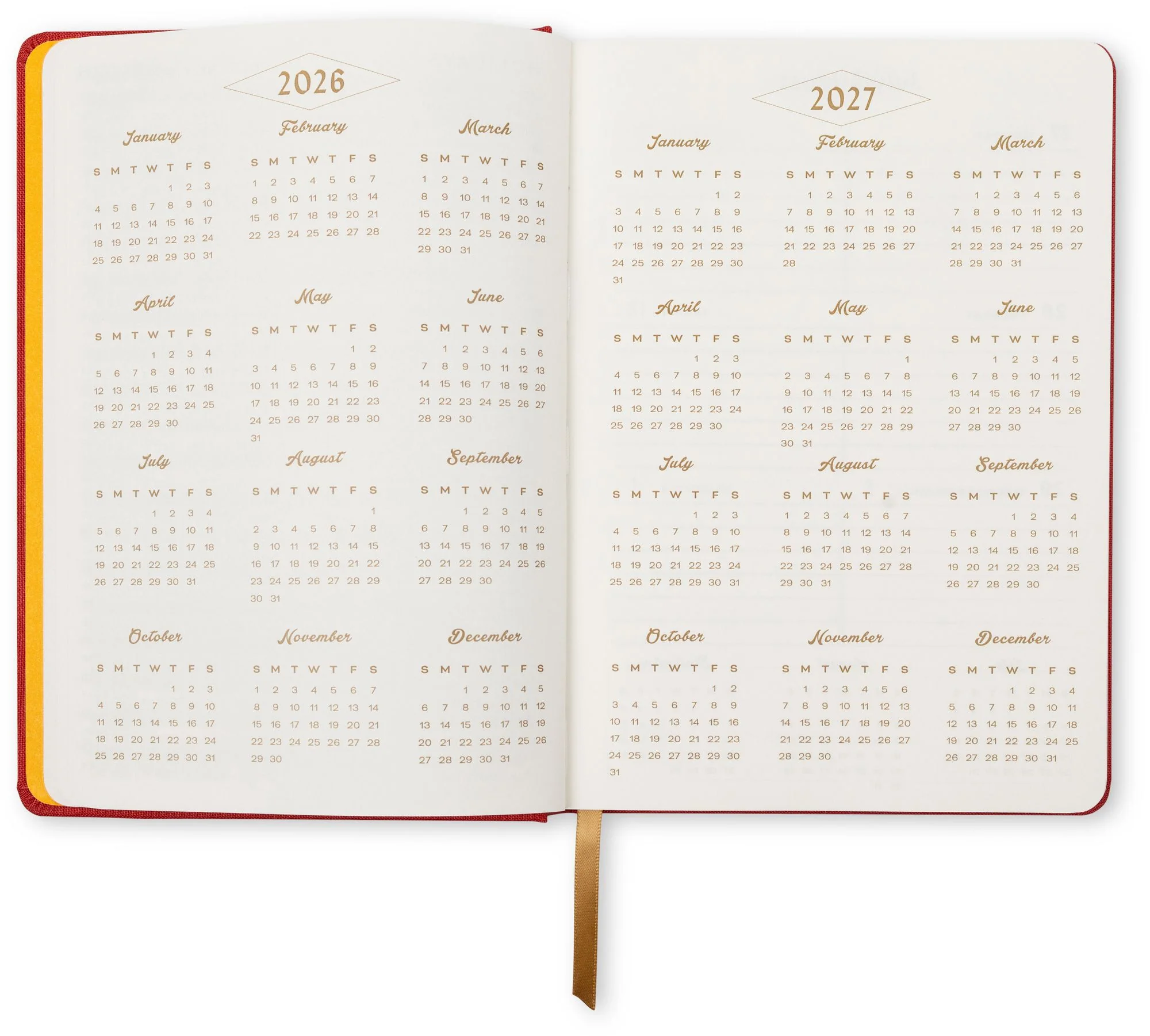 2026-2027 Embroidered Lucky Cat Weekly Desk Planner - Image 13