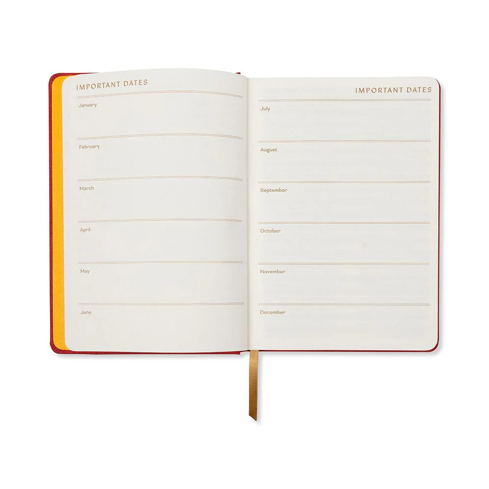 2026-2027 Embroidered Lucky Cat Weekly Desk Planner - Image 4