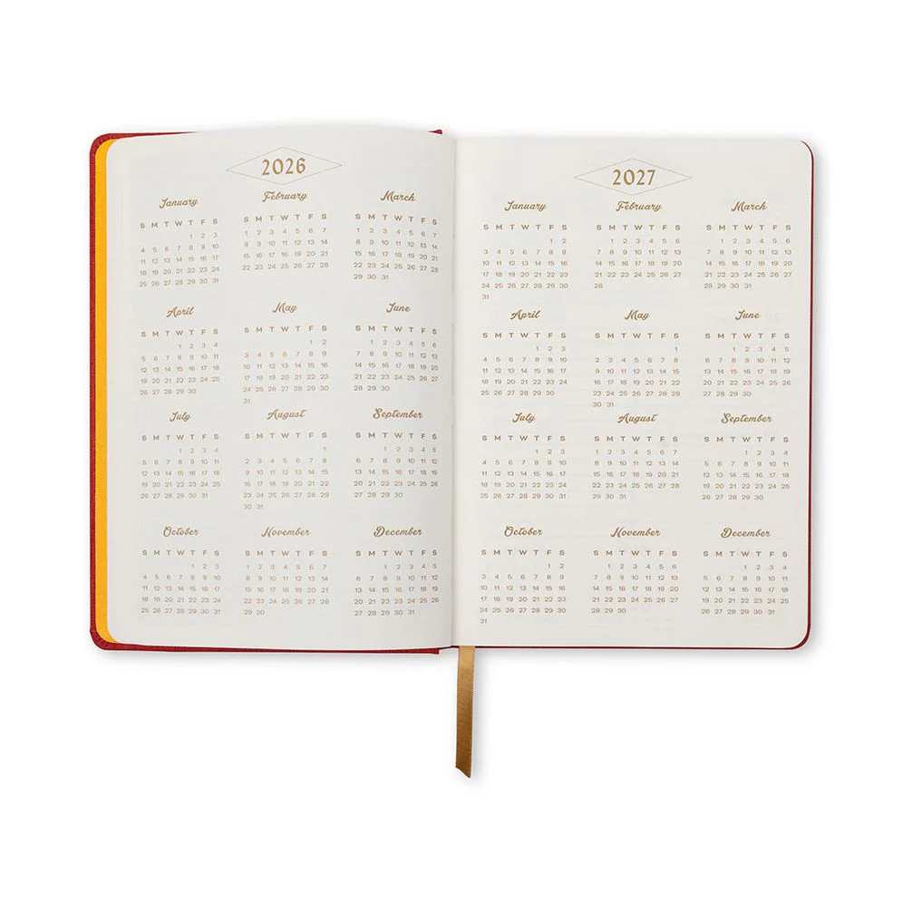2026-2027 Embroidered Lucky Cat Weekly Desk Planner - Image 6