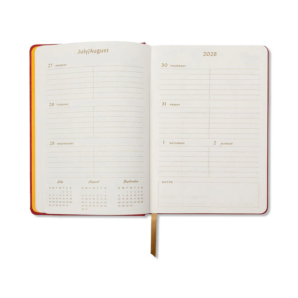 2026-2027 Embroidered Lucky Cat Weekly Desk Planner - Image 7