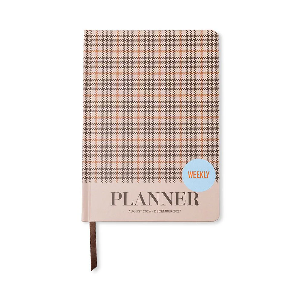 2026-2027 Heritage Plaid Weekly Desk Planner - Image 2