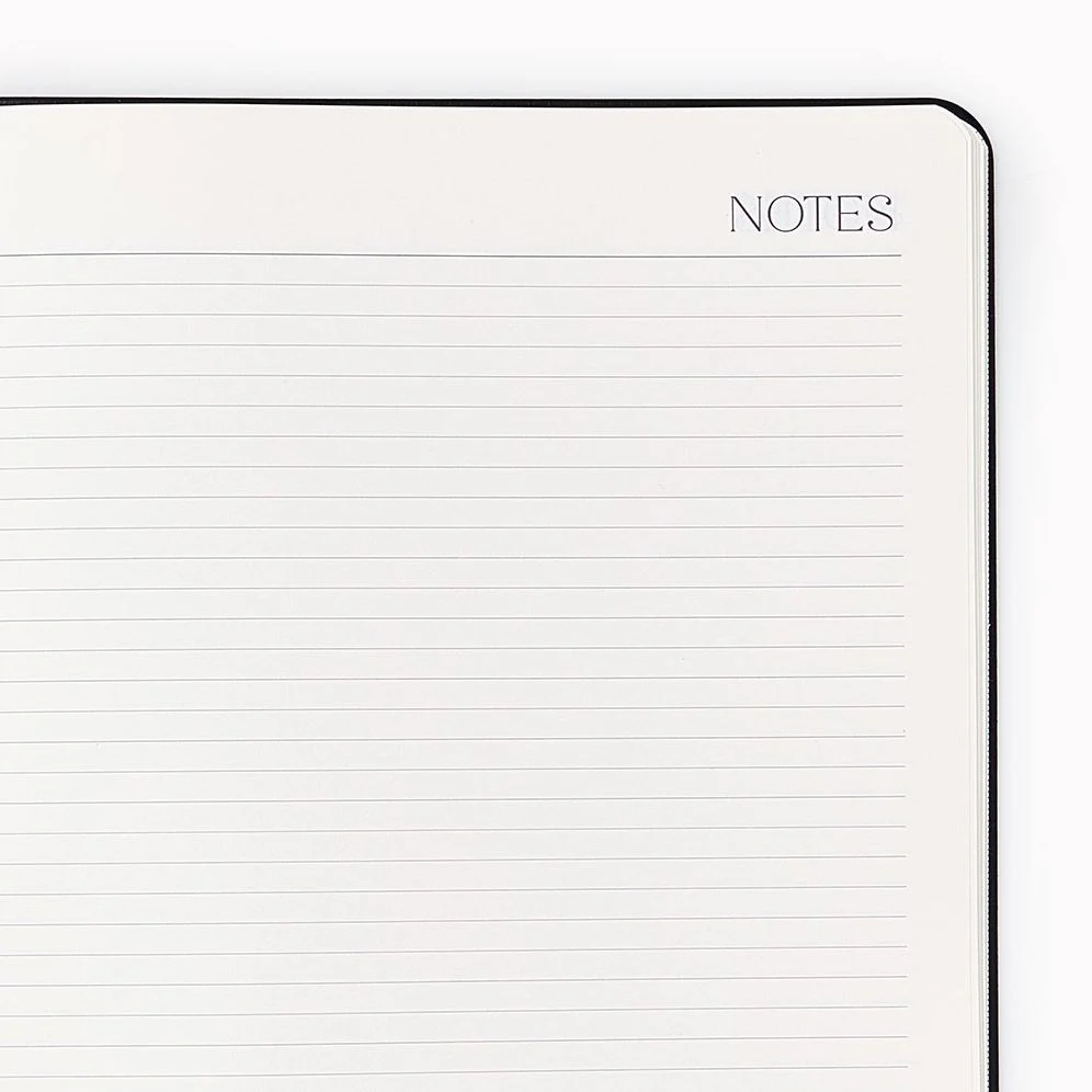 2026-2027 Leather 18-Month Monthly Desk Planner - Black - Image 6