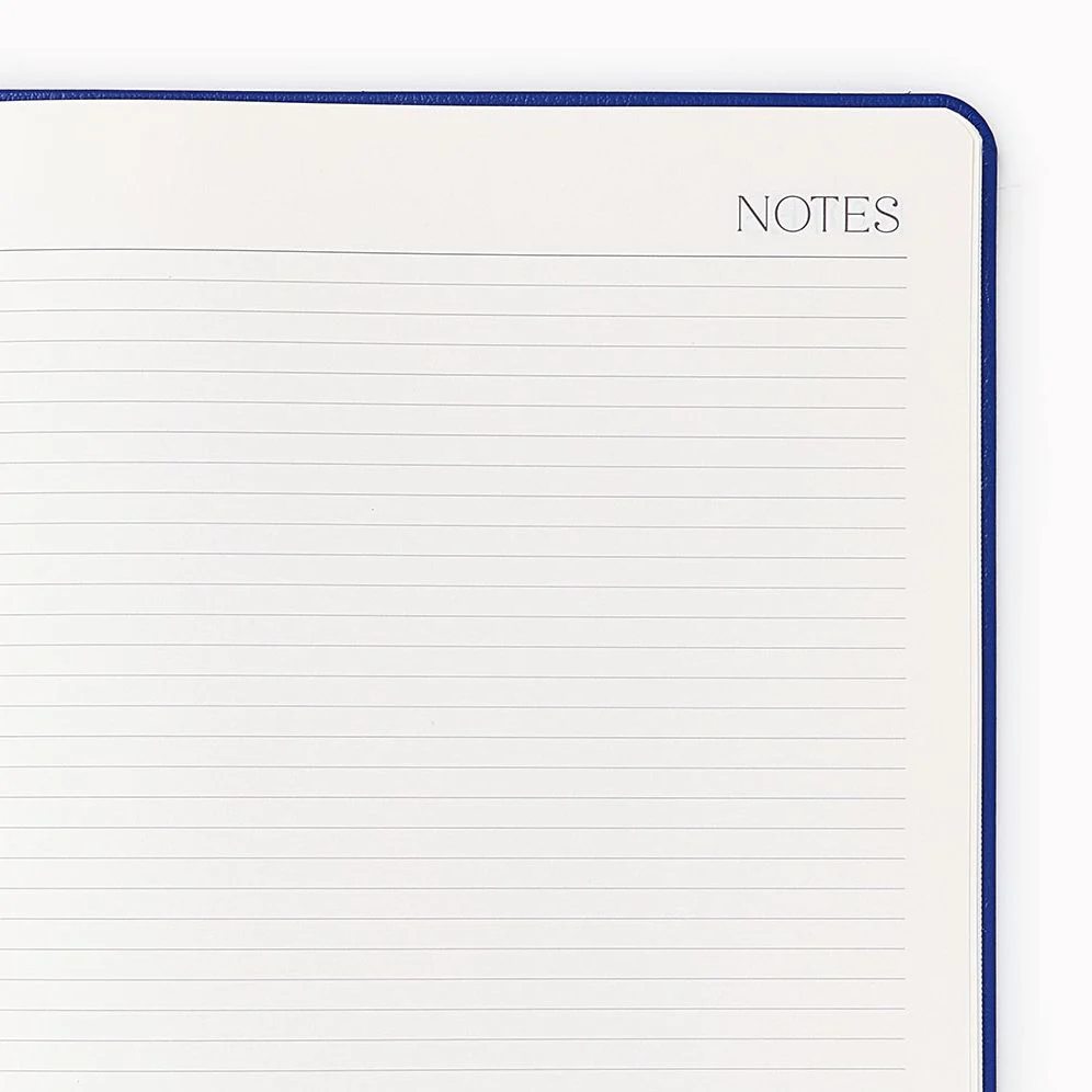 2026-2027 Leather 18-Month Monthly Desk Planner - Cobalt Blue - Image 7