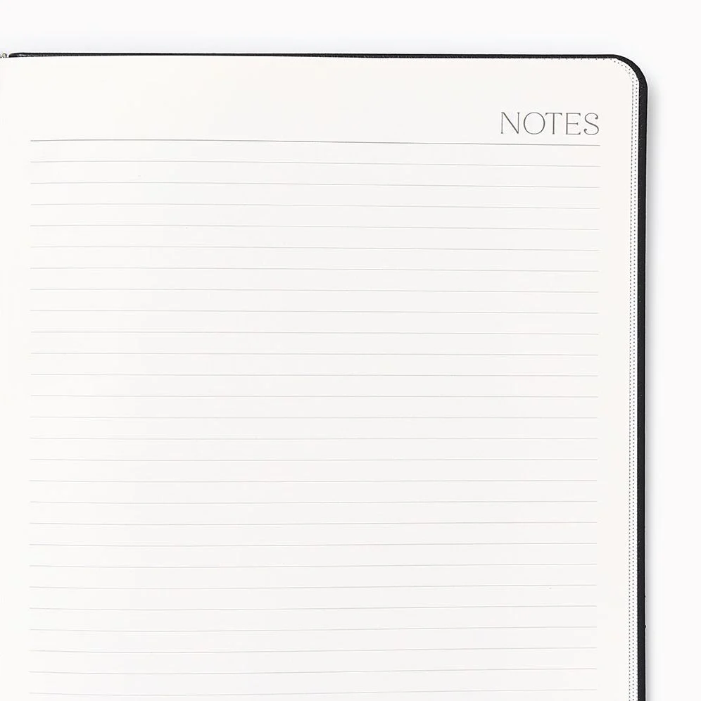 2026-2027 Leather 18-Month Weekly Desk Planner - Black - Image 4