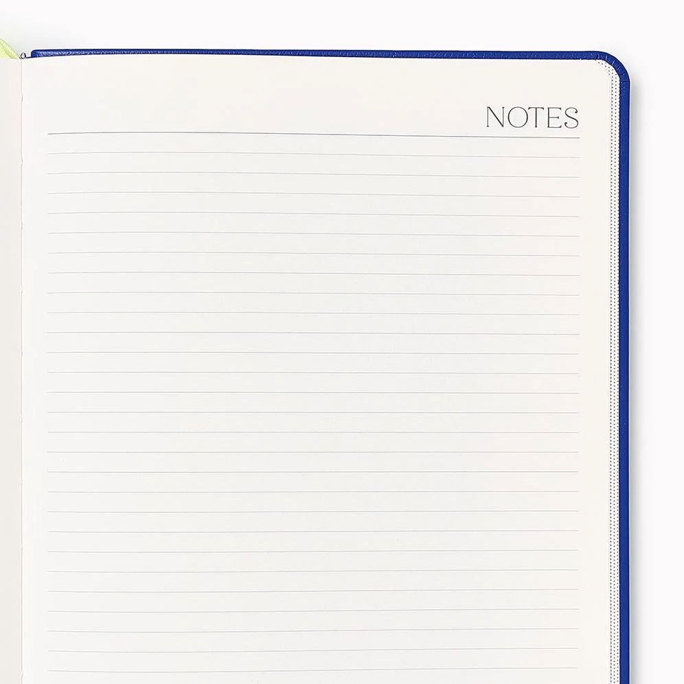 2026-2027 Leather 18-Month Weekly Desk Planner - Cobalt Blue - Image 6