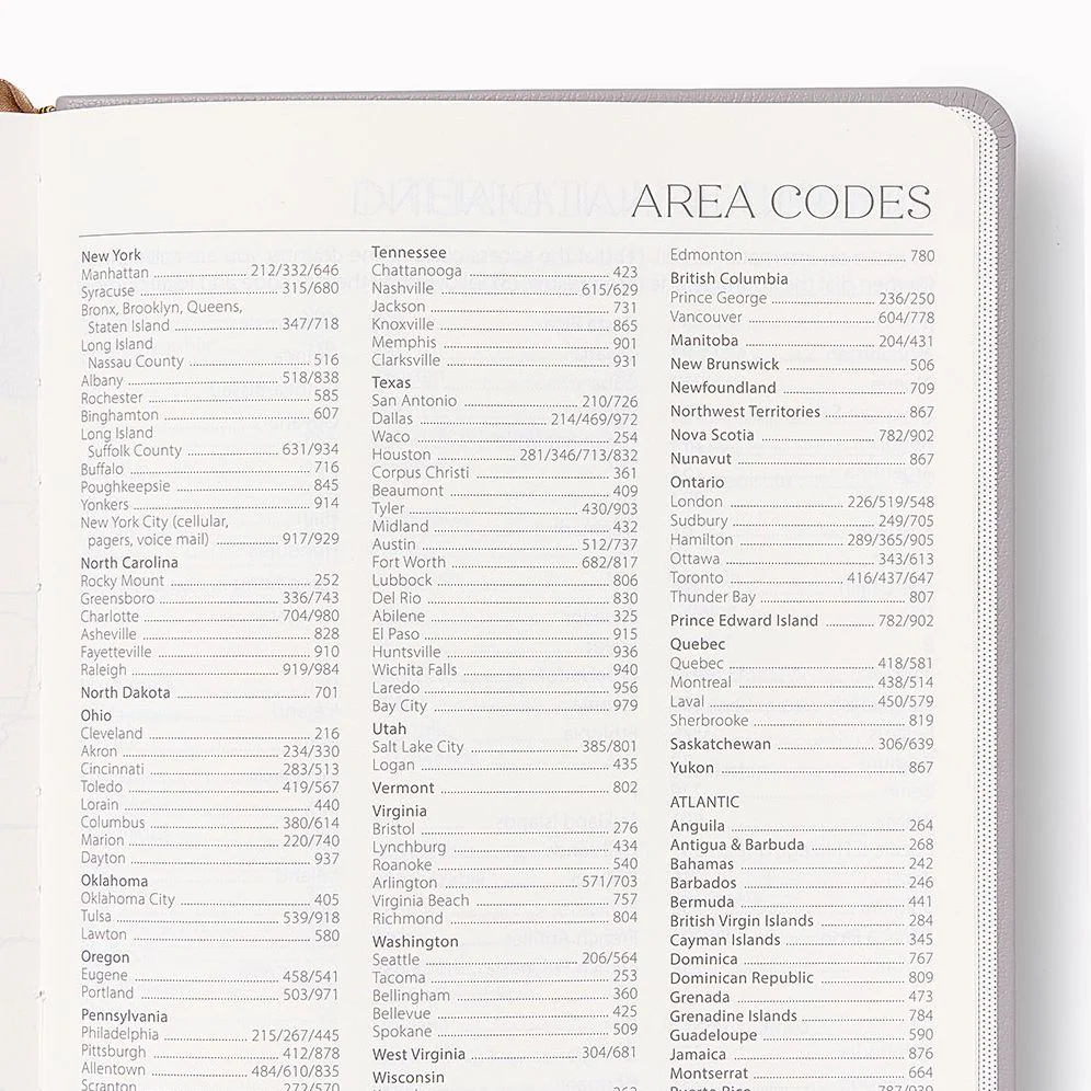 2026-2027 Leather 18-Month Weekly Desk Planner - Gray Lilac - Image 5