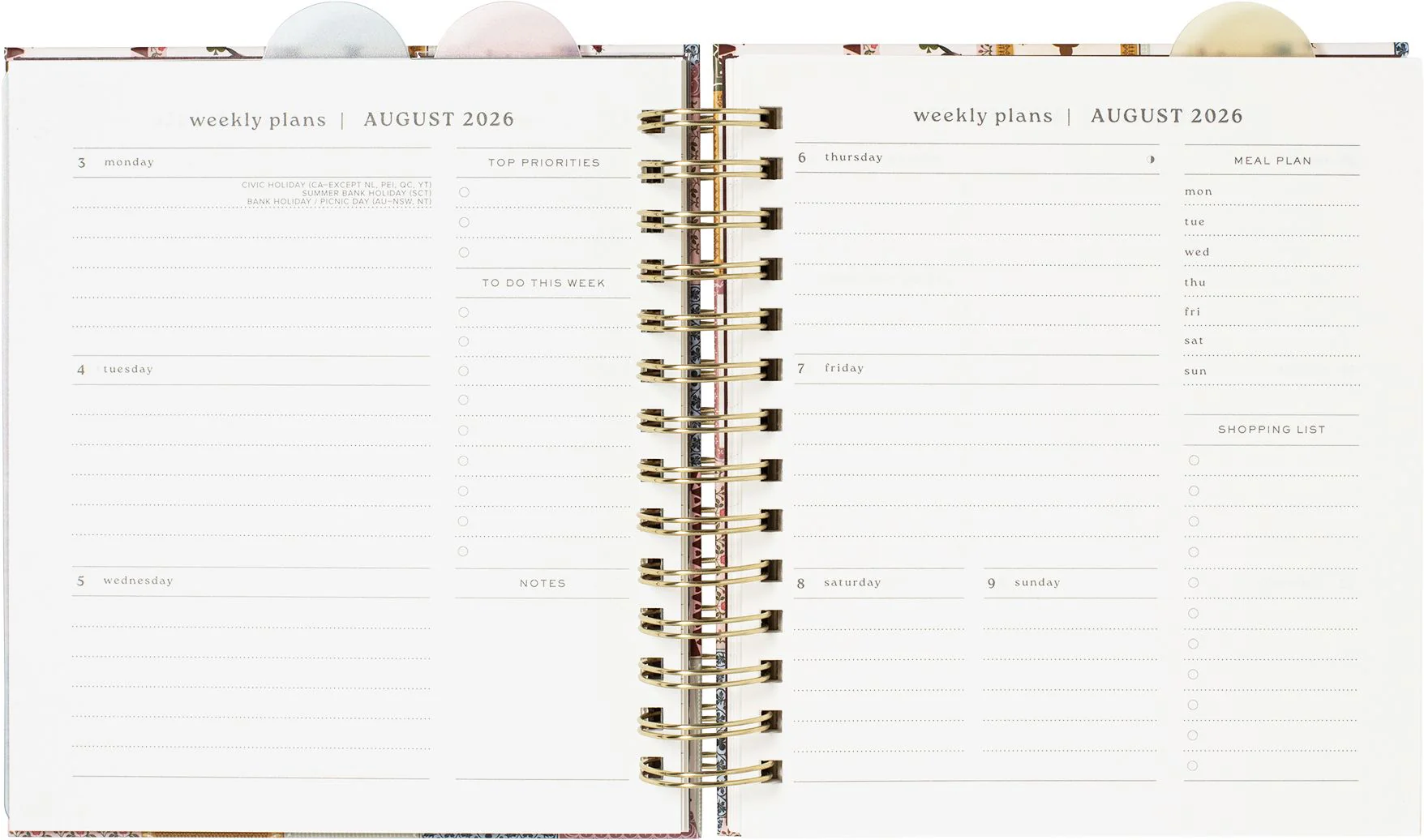 2026-2027 Lucky Year Weekly Desk Planner - Image 10
