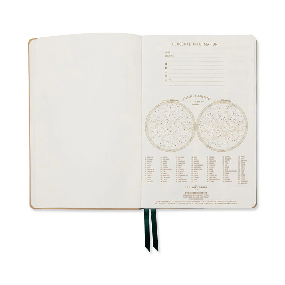 2026-2027 Monotone Bouquet Leatherette Weekly Desk Planner - Image 3