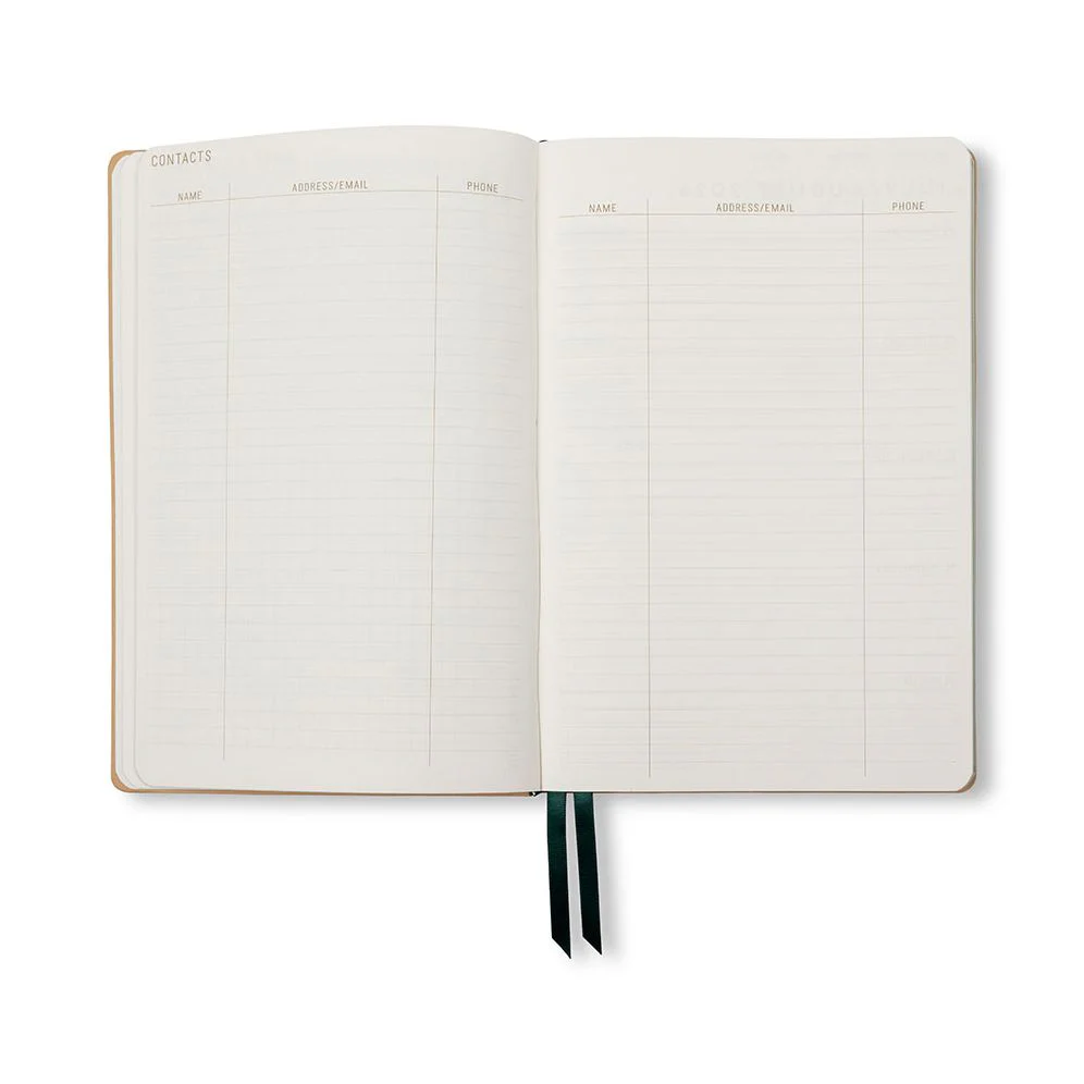 2026-2027 Monotone Bouquet Leatherette Weekly Desk Planner - Image 8