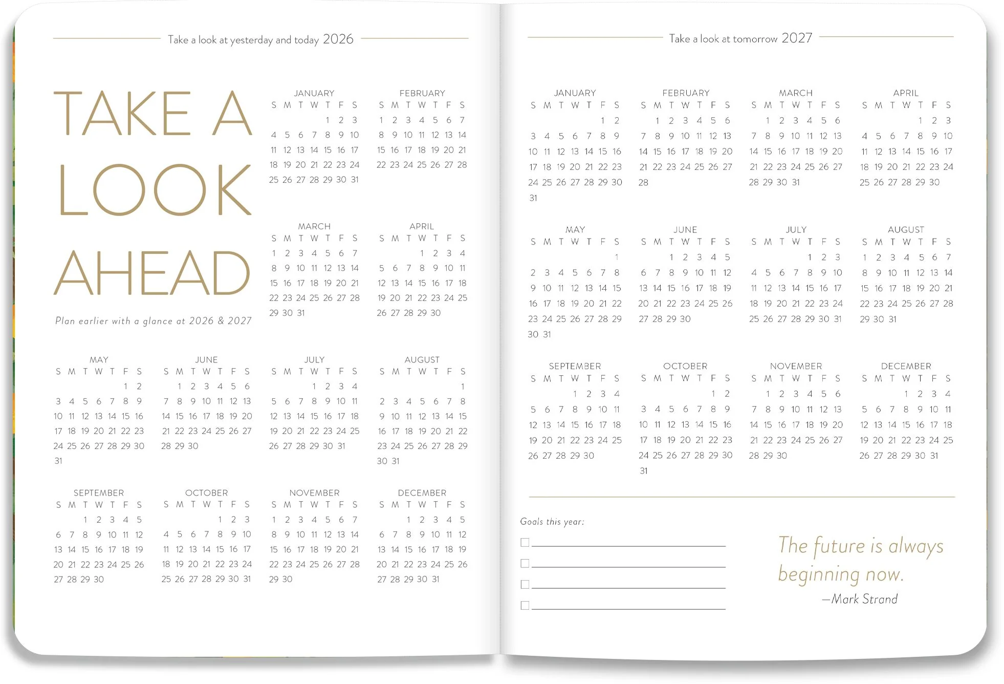 2026-2027 On the Bright Side Mediterranean Cats 17 Month Softcover Monthly Planner - Image 3