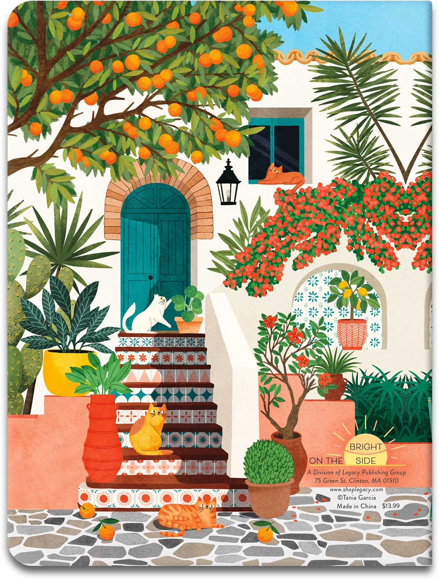 2026-2027 On the Bright Side Mediterranean Cats 17 Month Softcover Monthly Planner - Image 8