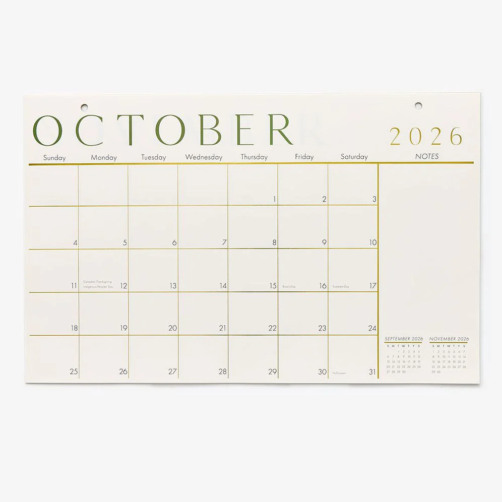 2026-2027 Paper Source Foil 17 Month Blotter Calendar - Image 3