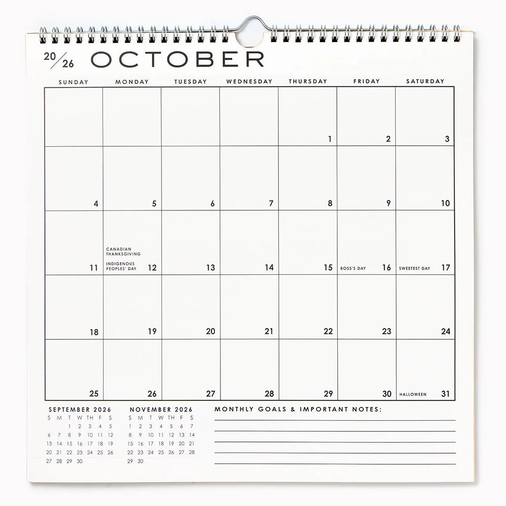 2026-2027 Paper Source Grid 17 Month Calendar - Image 3