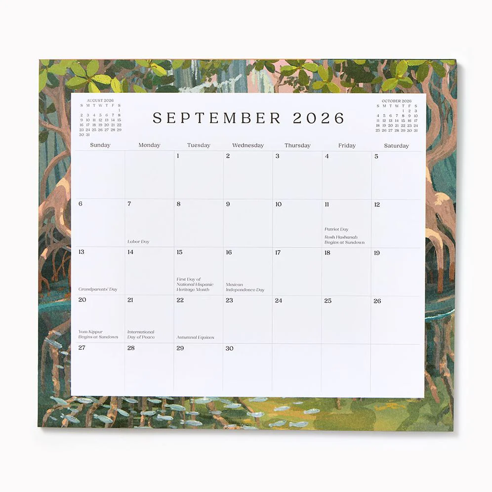 2026-2027 Paper Source Landscapes 17-Month Magnetic Calendar - Image 6