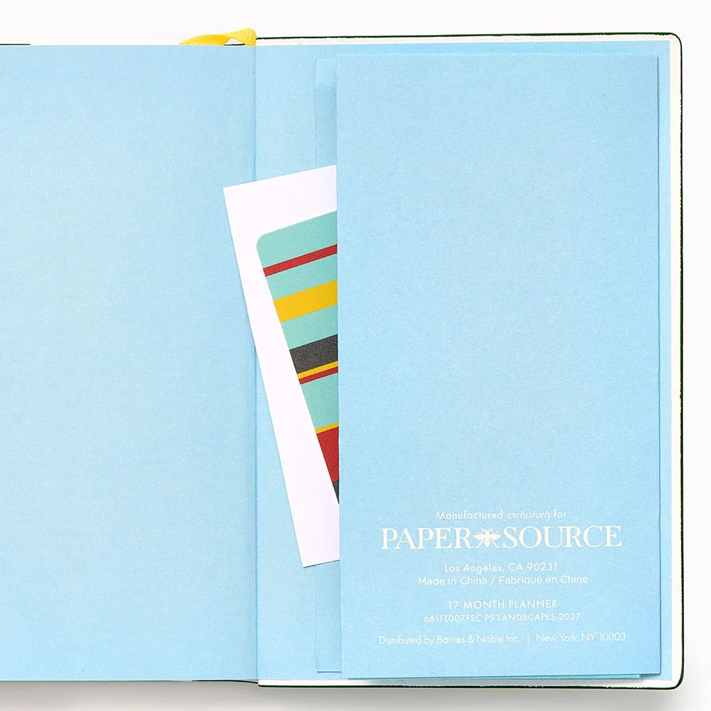 2026-2027 Paper Source Landscapes Weekly Pocket Planner - Image 5