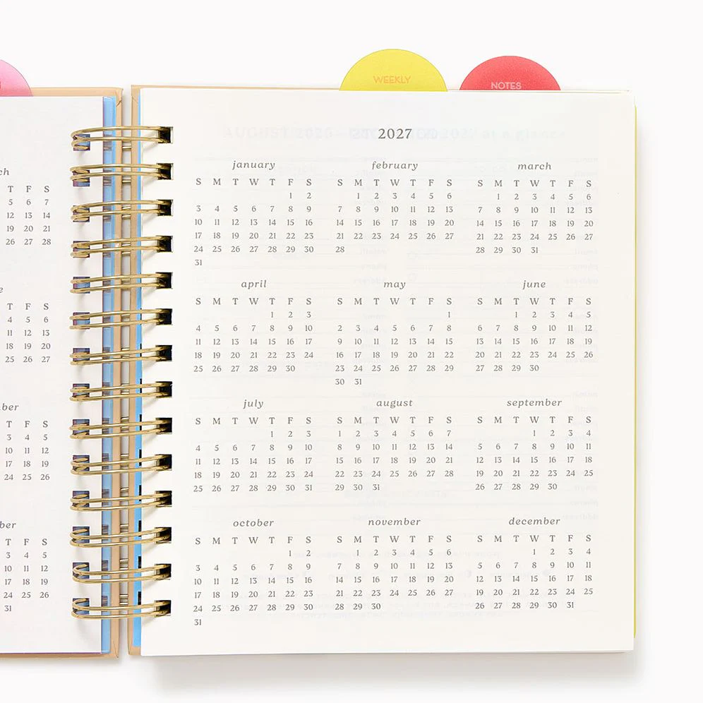 2026-2027 Paper Source Strawberry Weekly Desk Planner - Image 4