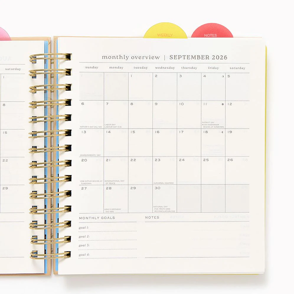 2026-2027 Paper Source Strawberry Weekly Desk Planner - Image 6