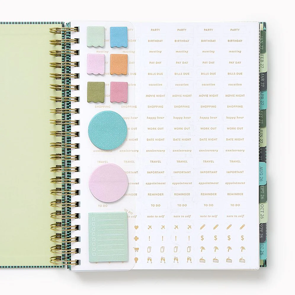 2026-2027 Paper Source Tapestries Weekly Desk Planner - Image 3