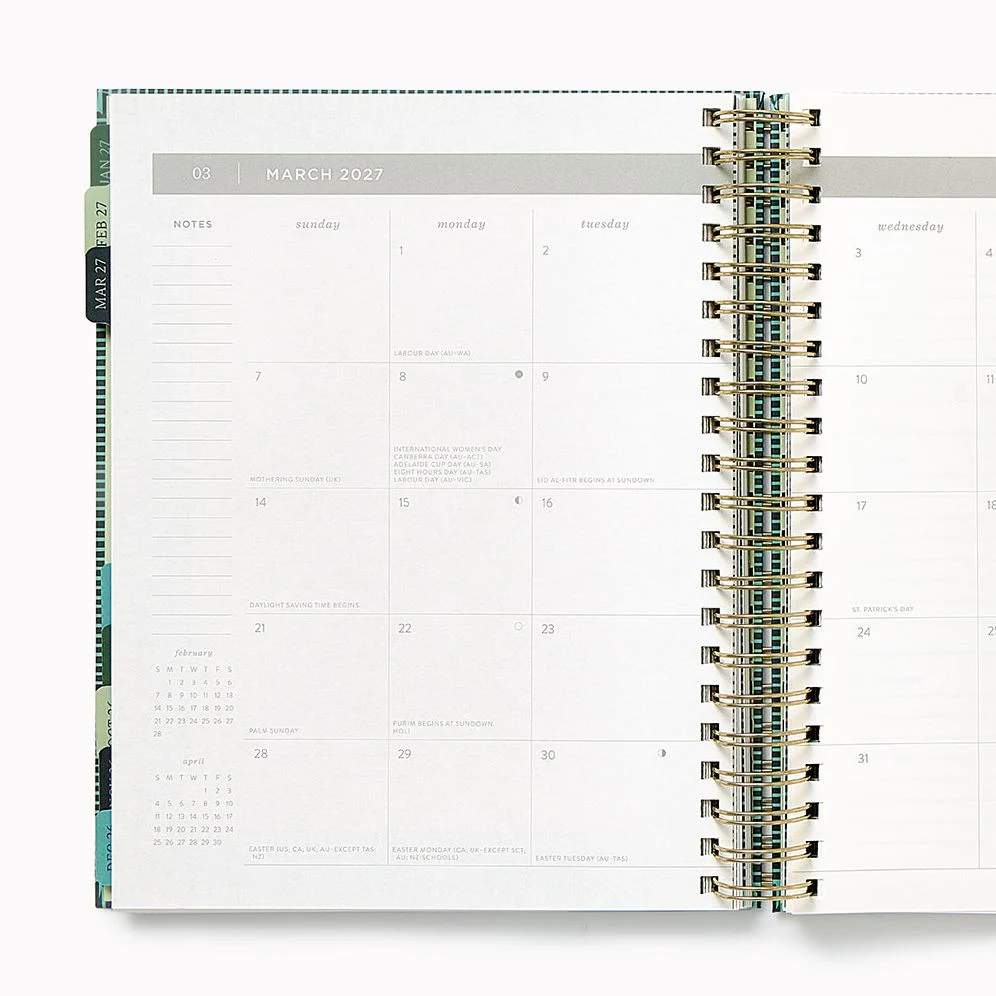 2026-2027 Paper Source Tapestries Weekly Desk Planner - Image 6