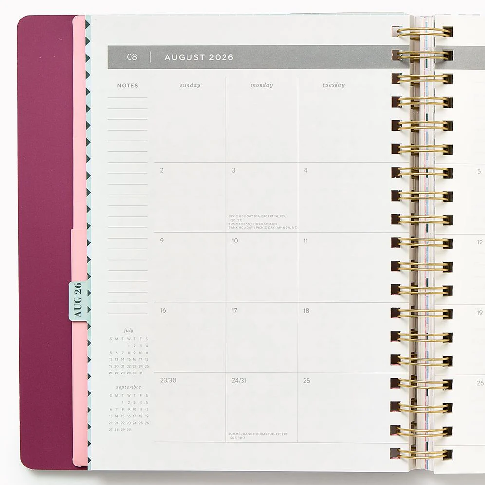 2026-2027 Paper Source Tiles Weekly Desk Planner - Image 6