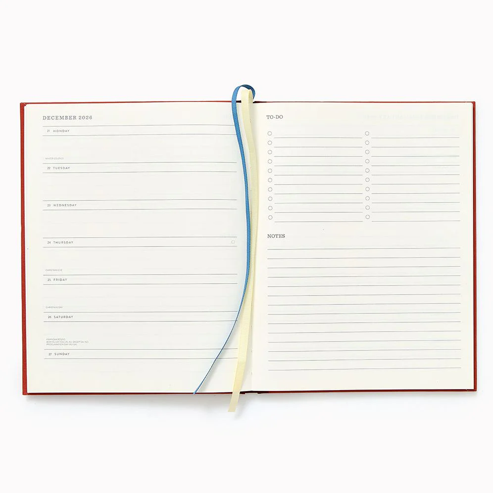 2026-2027 Paper Source Wild Roses Horse Weekly Desk Planner - Image 4