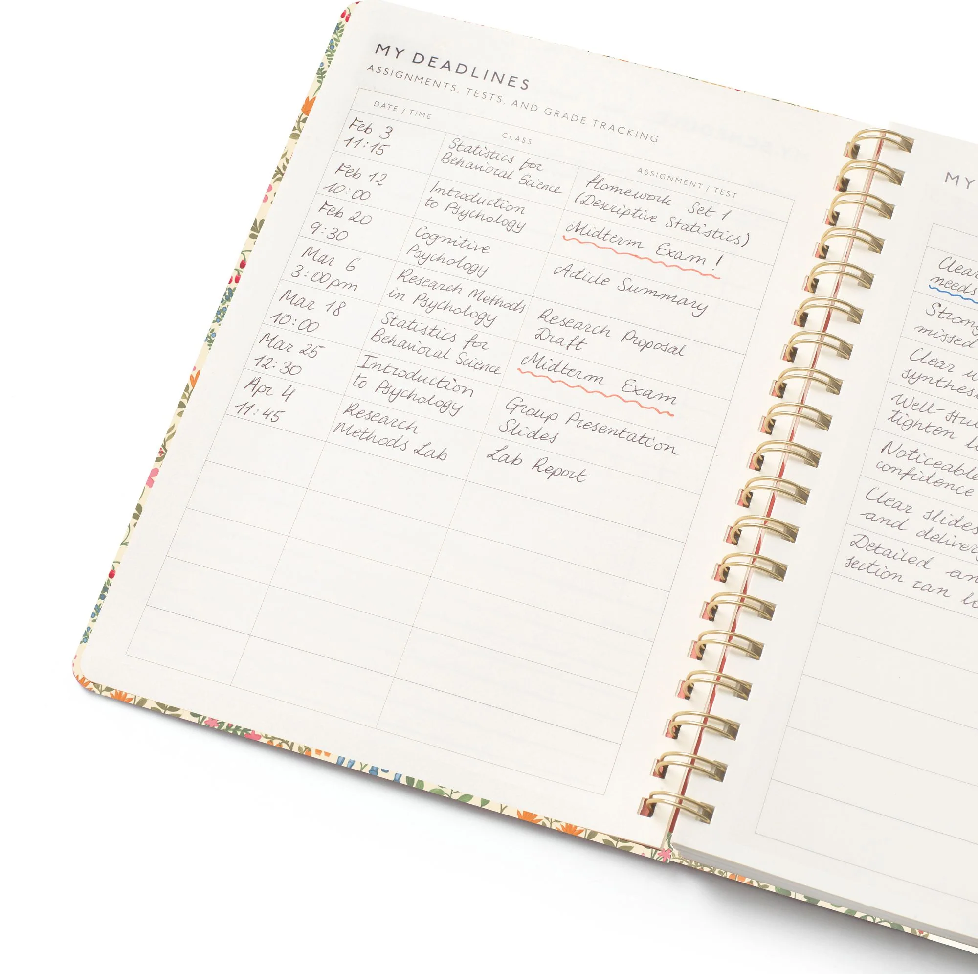 2026-2027 Papier B5 Academic Planner Delicate Fauna - Image 9