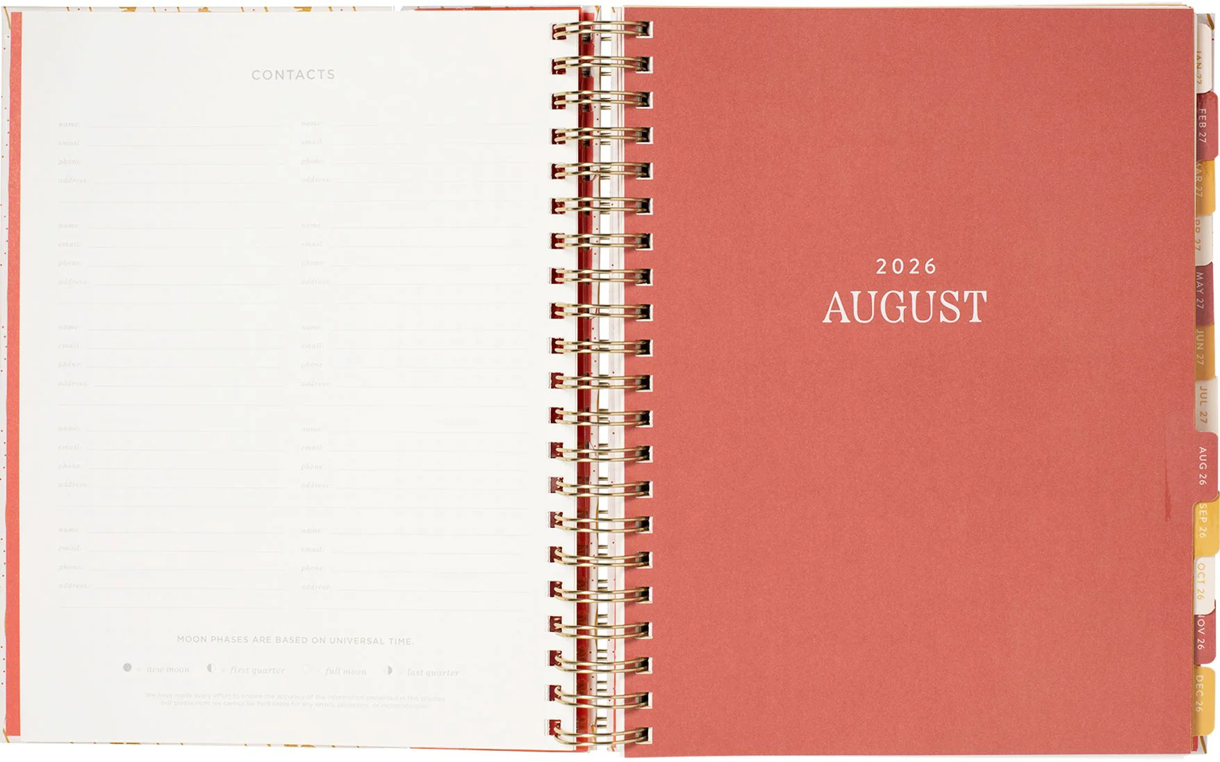 2026-2027 Pasta Plans Weekly Desk Planner - Image 5
