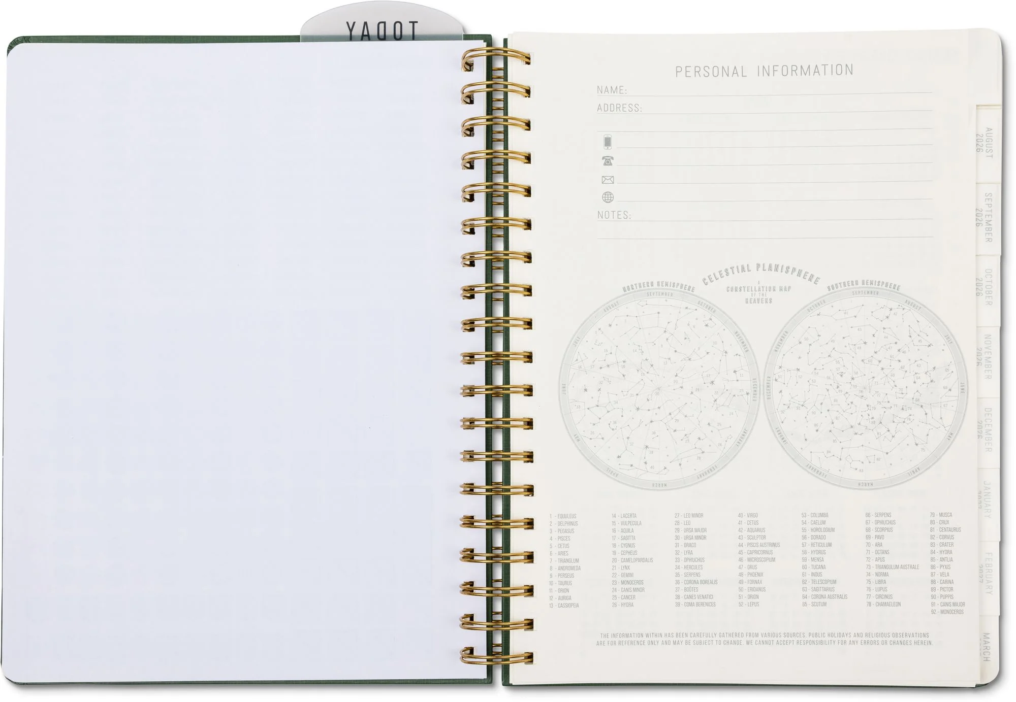 2026-2027 Pine Standard Issue Weekly Desk Planner - Image 11
