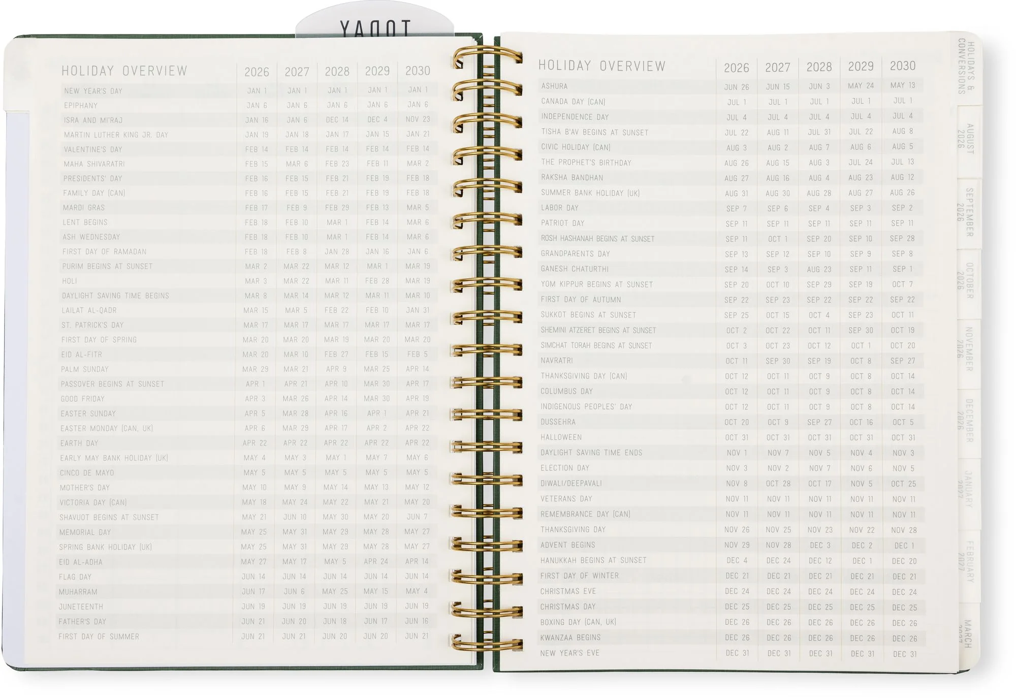 2026-2027 Pine Standard Issue Weekly Desk Planner - Image 14