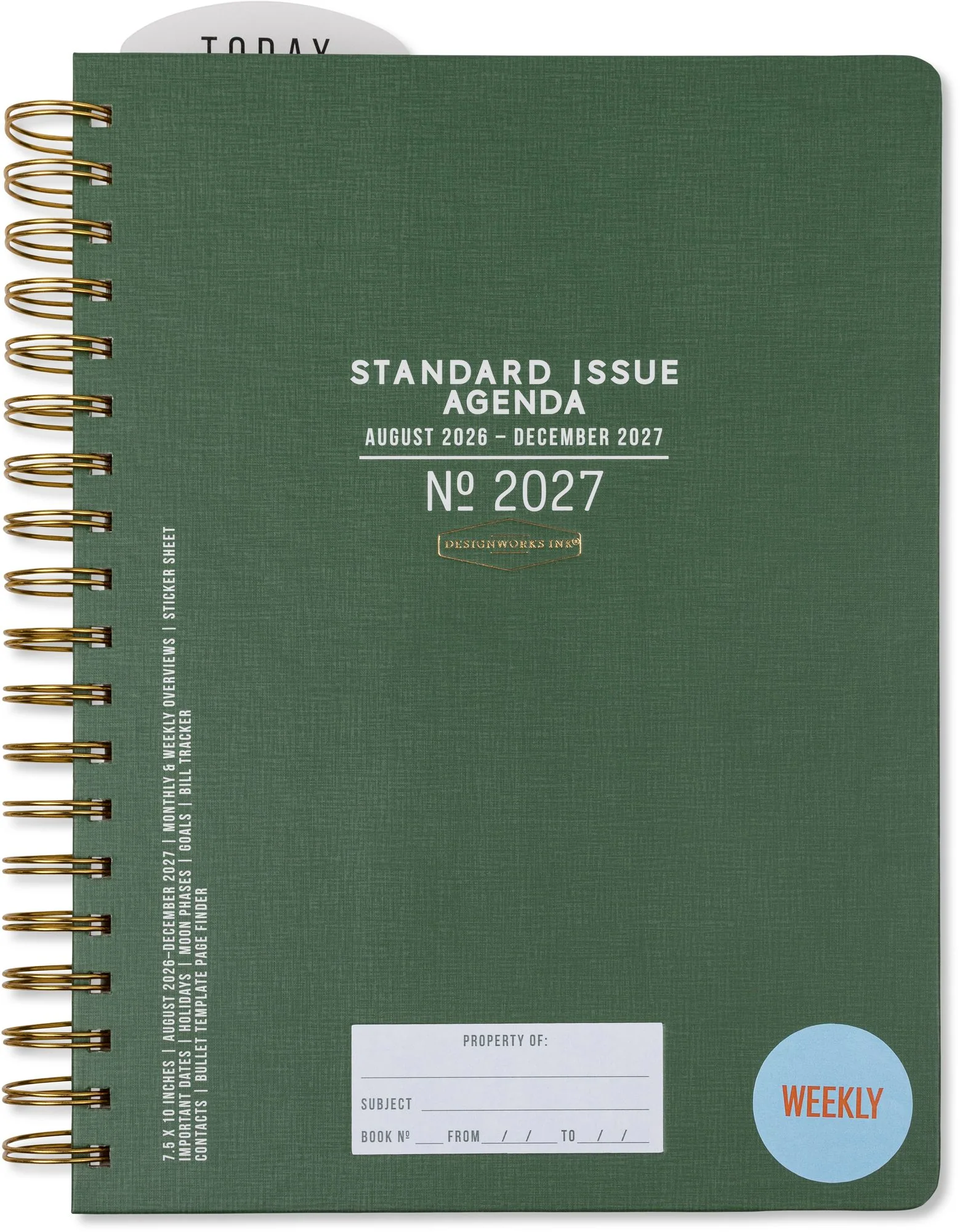 2026-2027 Pine Standard Issue Weekly Desk Planner - Image 8
