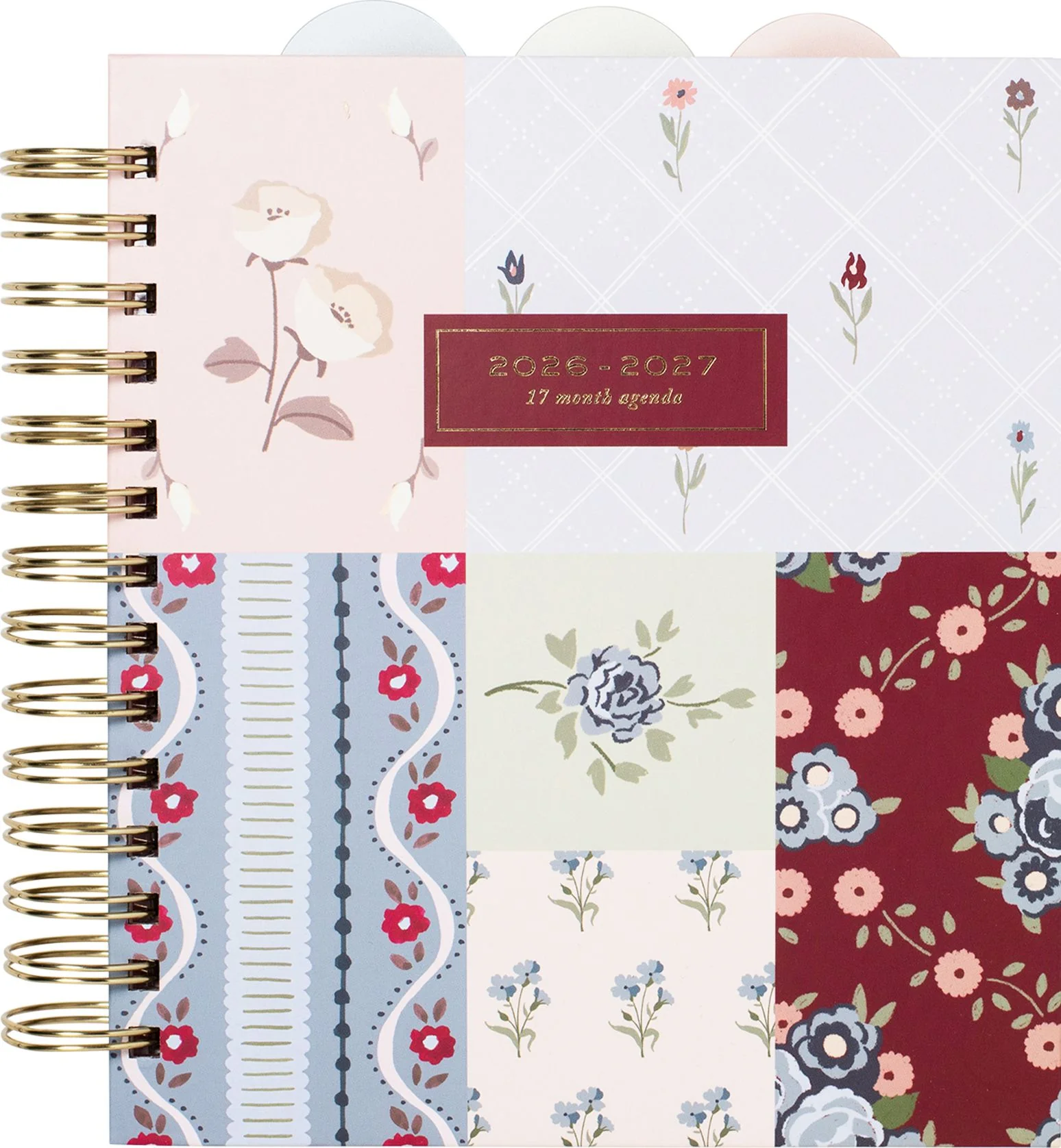 2026-2027 Quilted Cottage Weekly Desk Planner