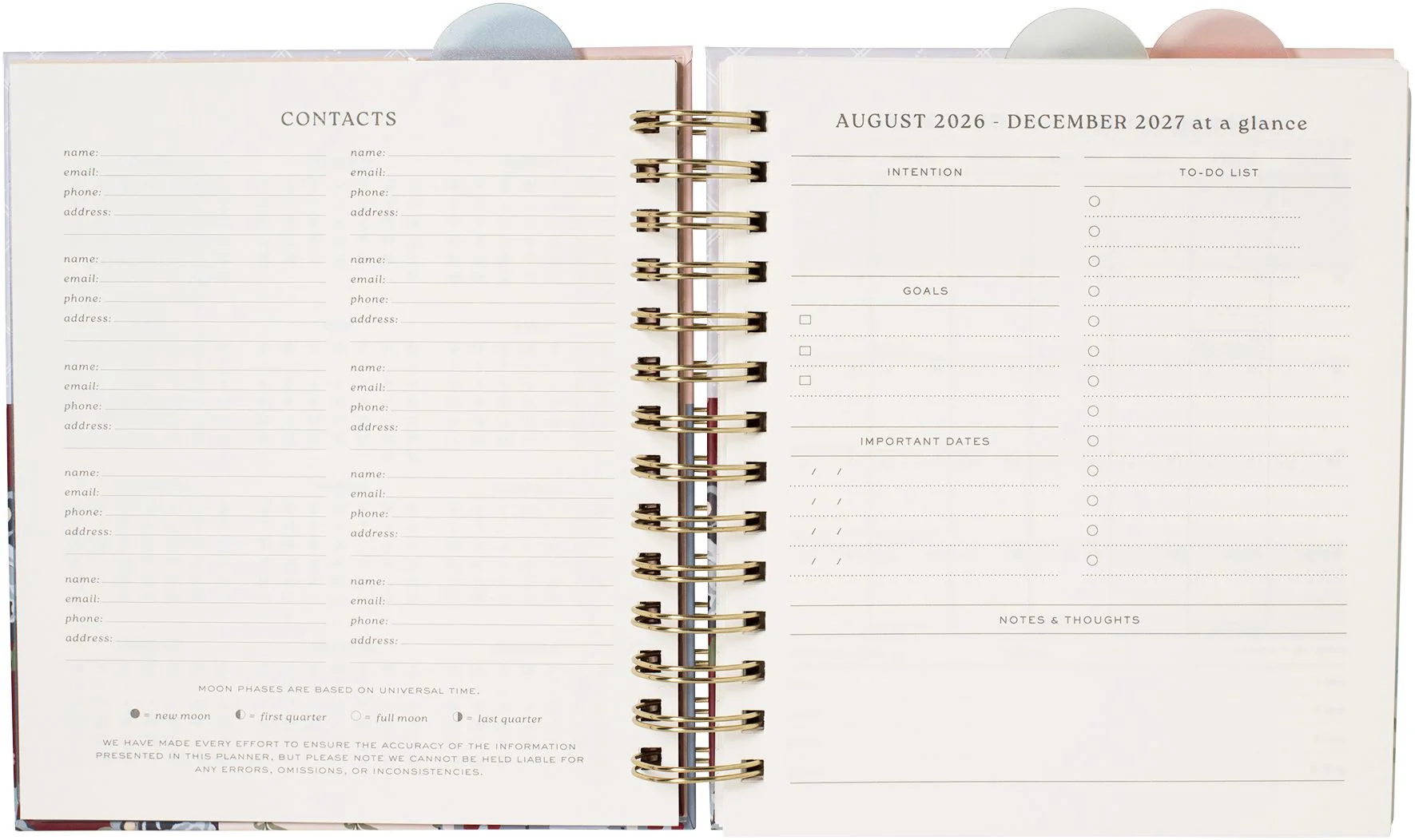 2026-2027 Quilted Cottage Weekly Desk Planner - Image 5