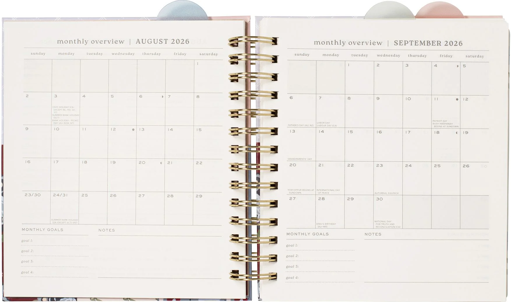 2026-2027 Quilted Cottage Weekly Desk Planner - Image 6