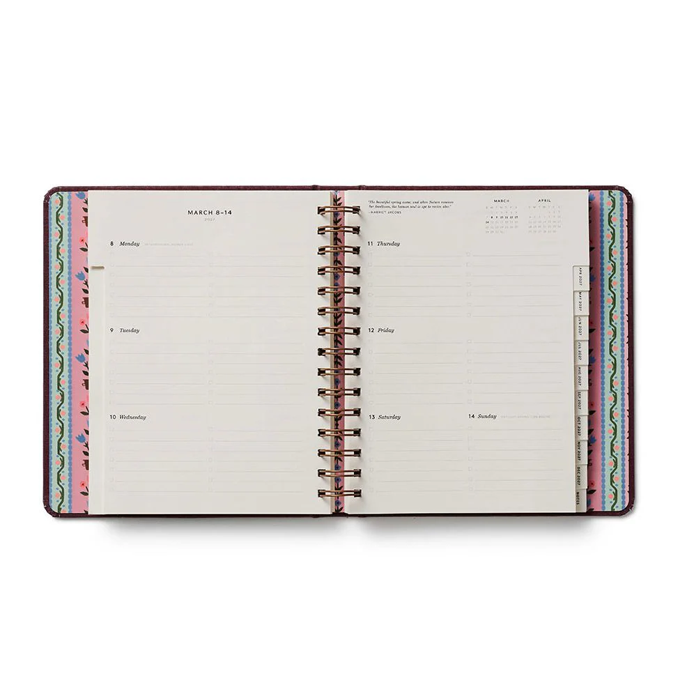 2026-2027 Rifle Ladies Night Book Club 17-Month Academic Covered Spiral Planner - Image 2