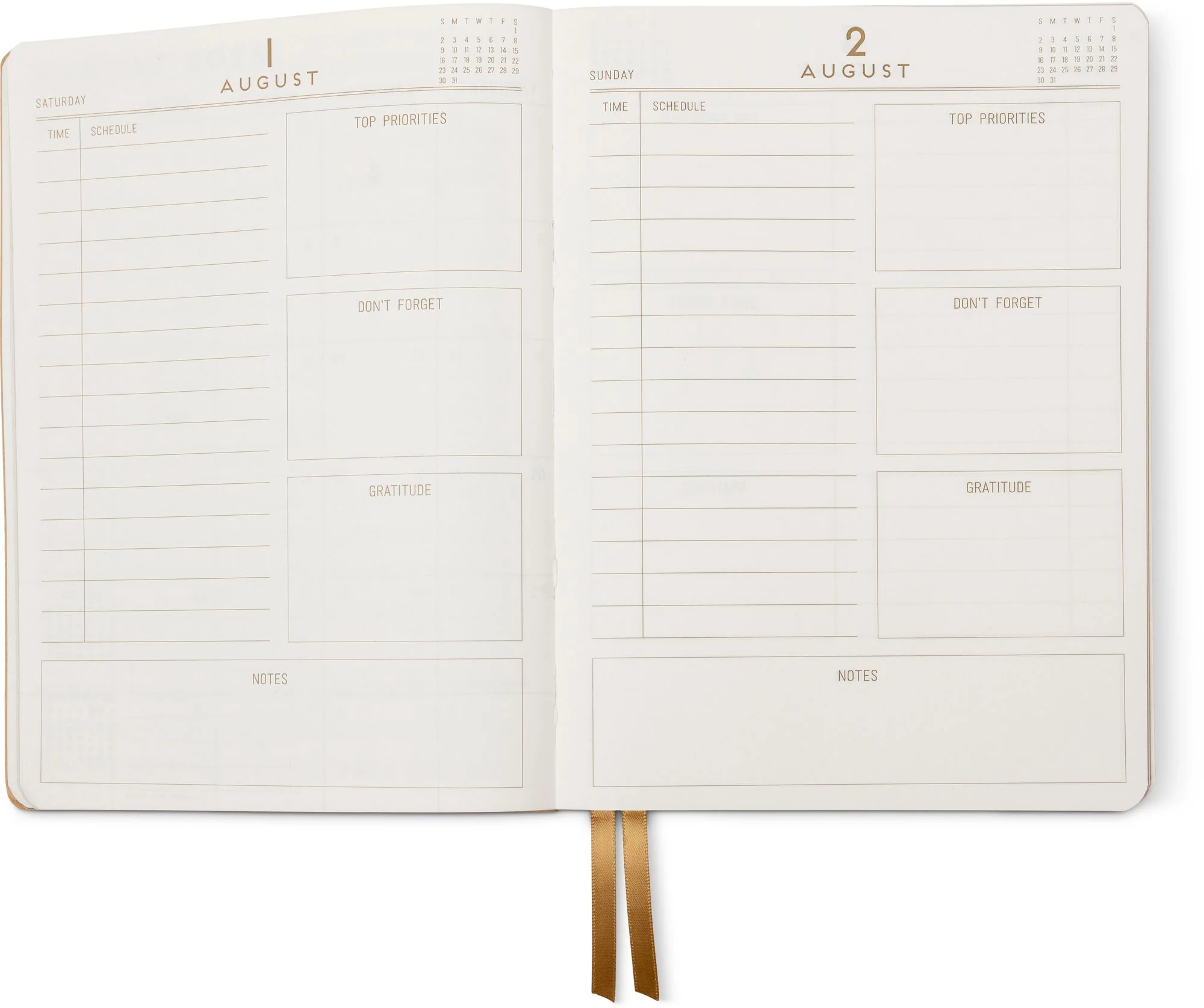 2026-2027 Rose Shadow Stripe Daily Planner - Image 13