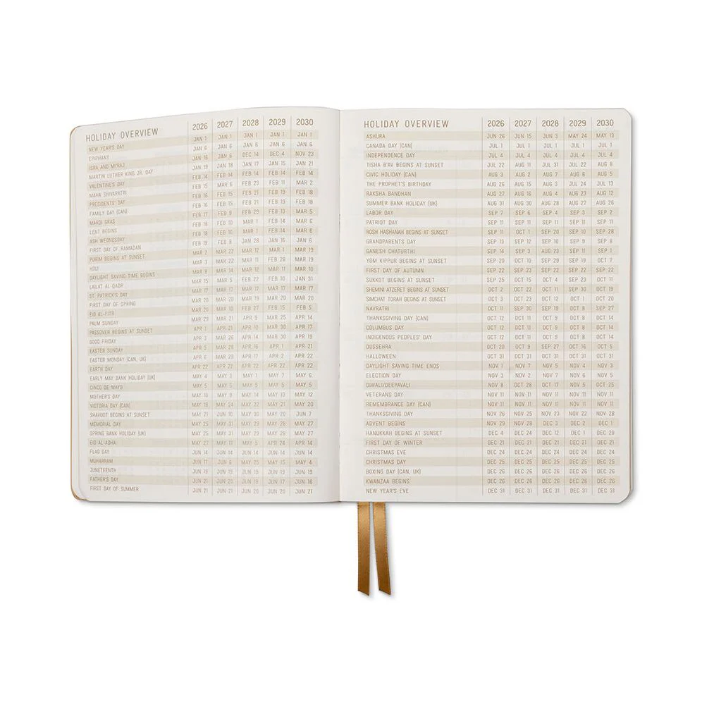 2026-2027 Rose Shadow Stripe Daily Planner - Image 4