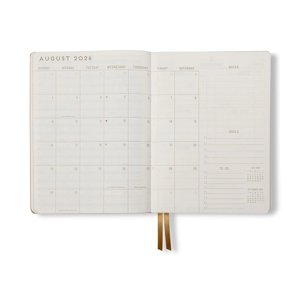 2026-2027 Rose Shadow Stripe Daily Planner - Image 5