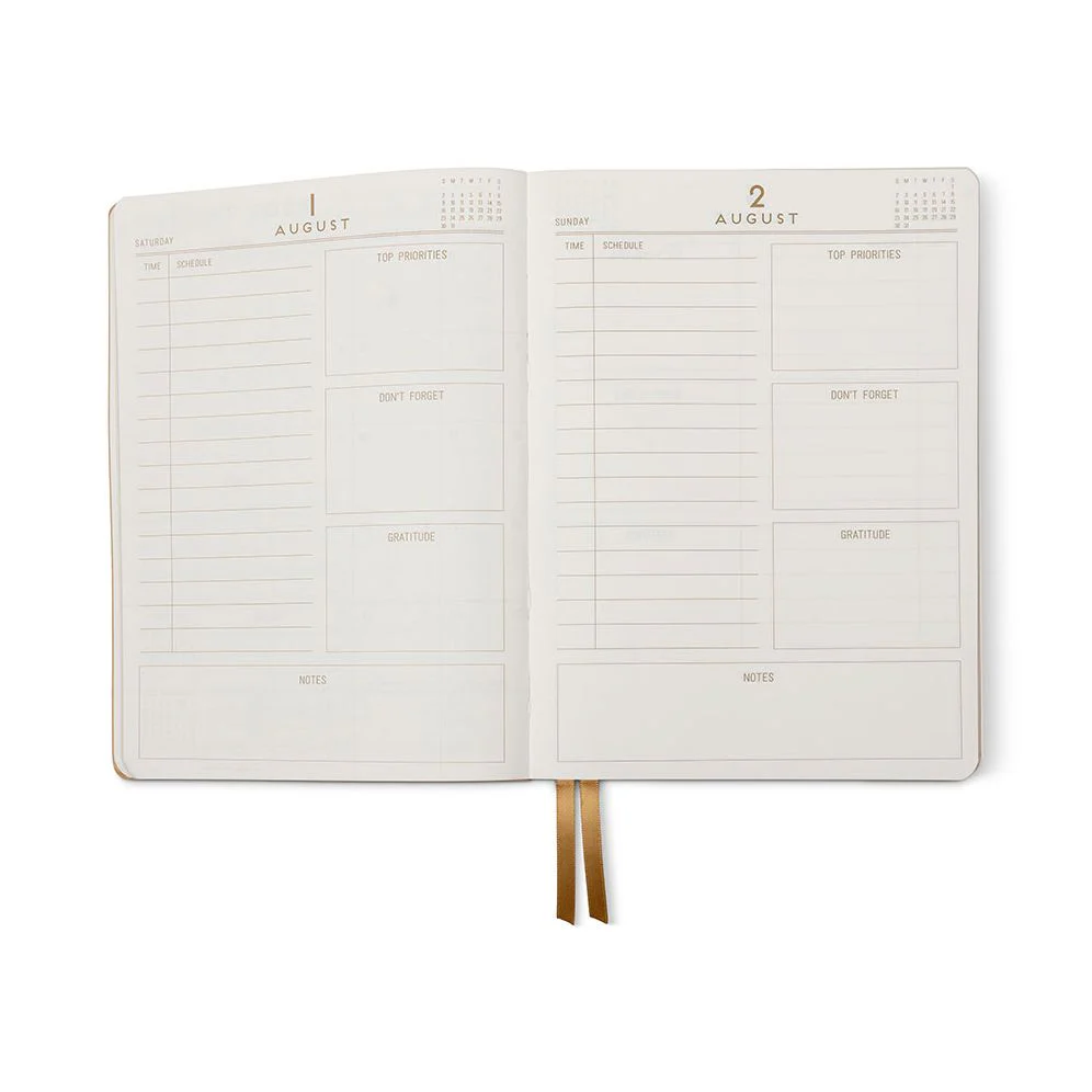 2026-2027 Rose Shadow Stripe Daily Planner - Image 6